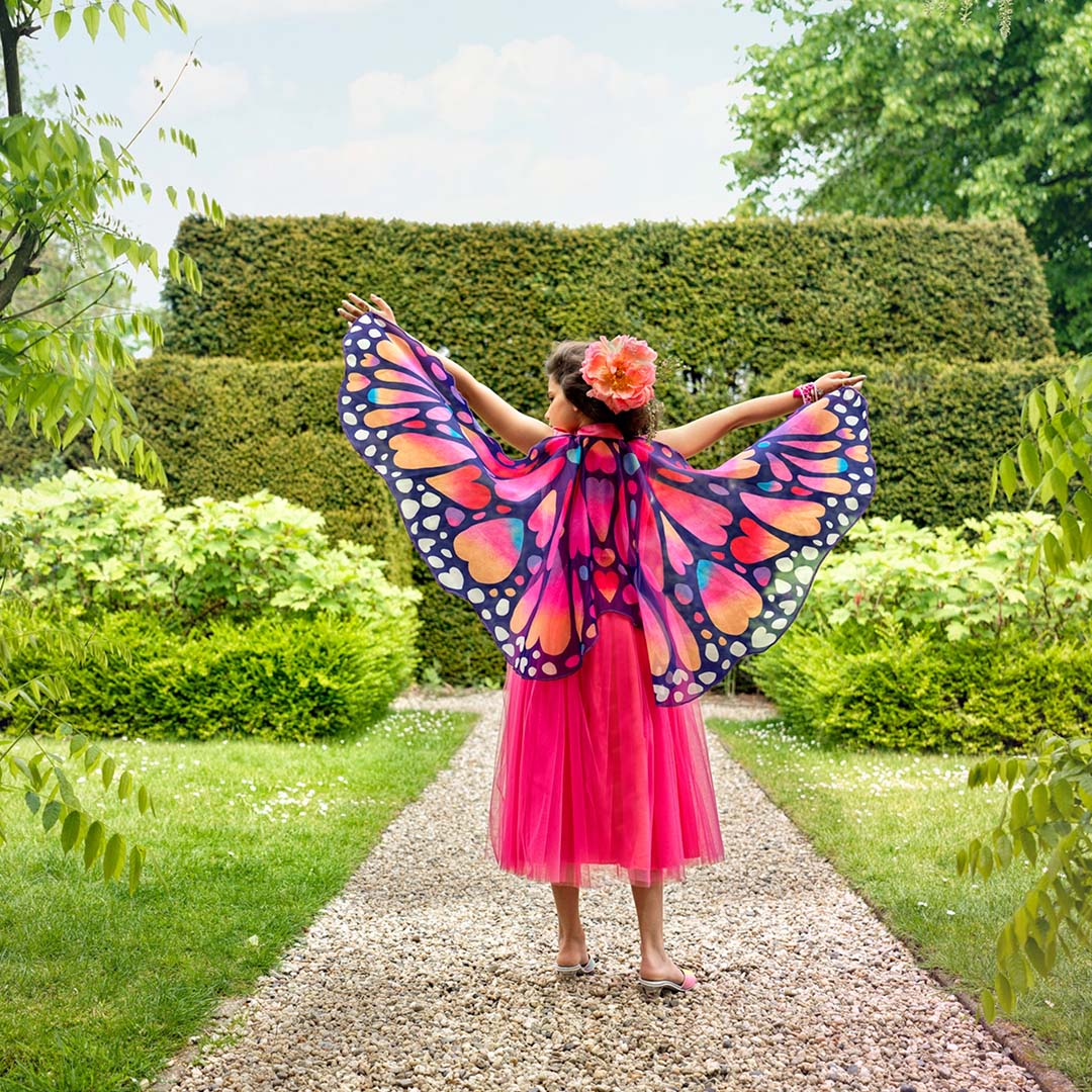 souza for kids verkleedjurk met vleugels papillon - 3-4 jaar | SOUZ101143 | 2