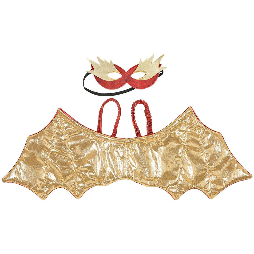 souza for kids verkleedvleugels rode draak met masker | SOUZ107154 | 1