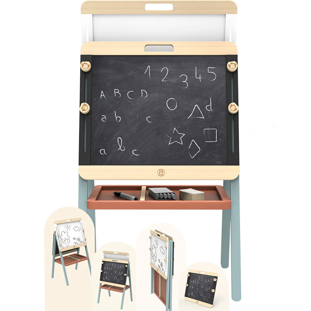 Speedy monkey dubbelzijdig schoolbord | ilovespeelgoed