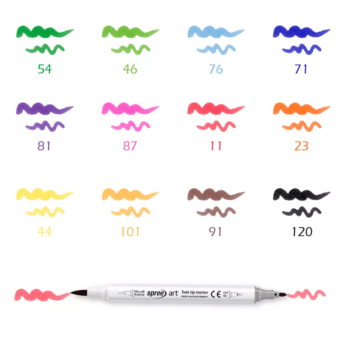 spree alcohol markers - 12st | BG58102 | 2
