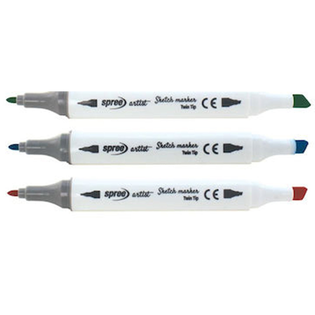 spree sketch alcohol markers - schuine- & ronde punt - 80st