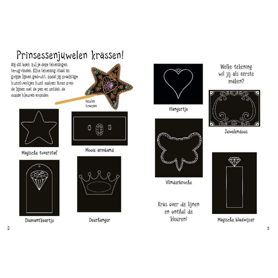 standaard uitgeverij kraskaarten juwelen voor prinsessen | 1527363 | 1