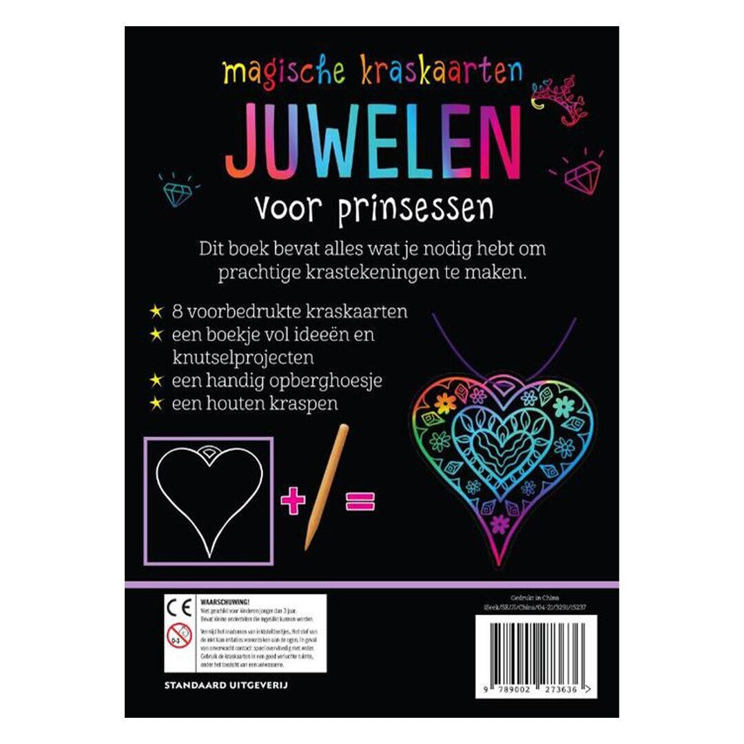 standaard uitgeverij kraskaarten juwelen voor prinsessen | 1527363 | 2
