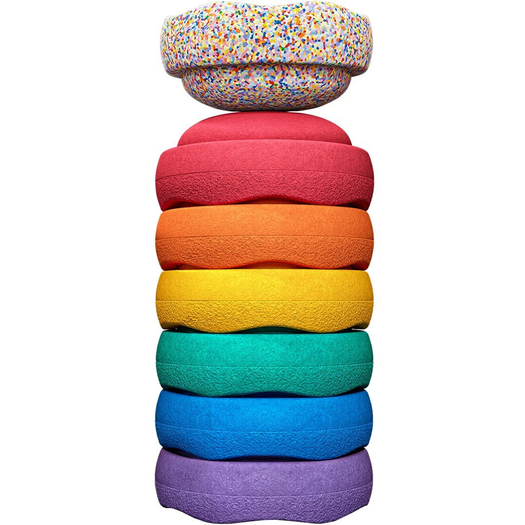 stapelstein original MINI rainbow classic met mini super confetti  | 161620 | 0