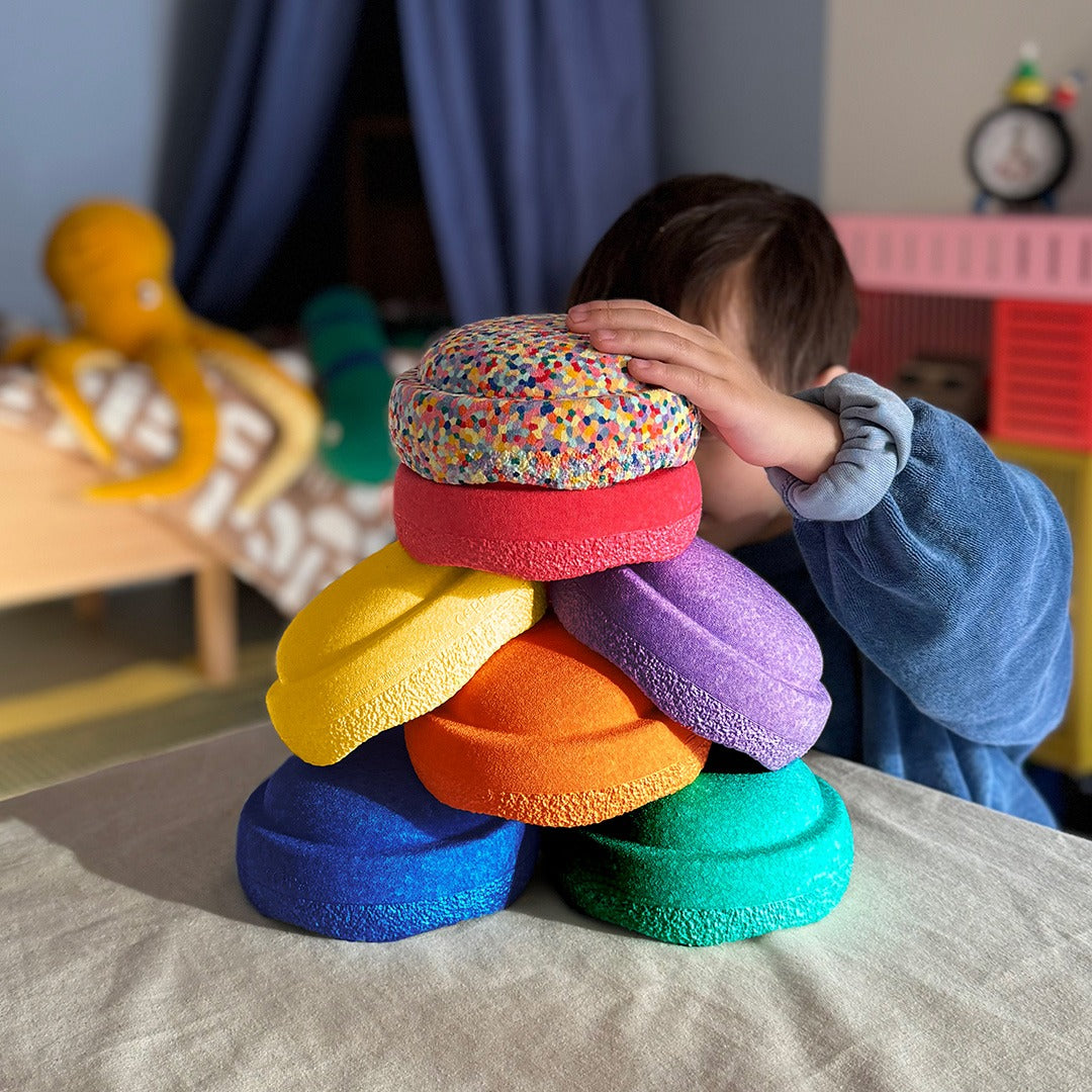 stapelstein original MINI rainbow classic met mini super confetti  | 161620 | 2