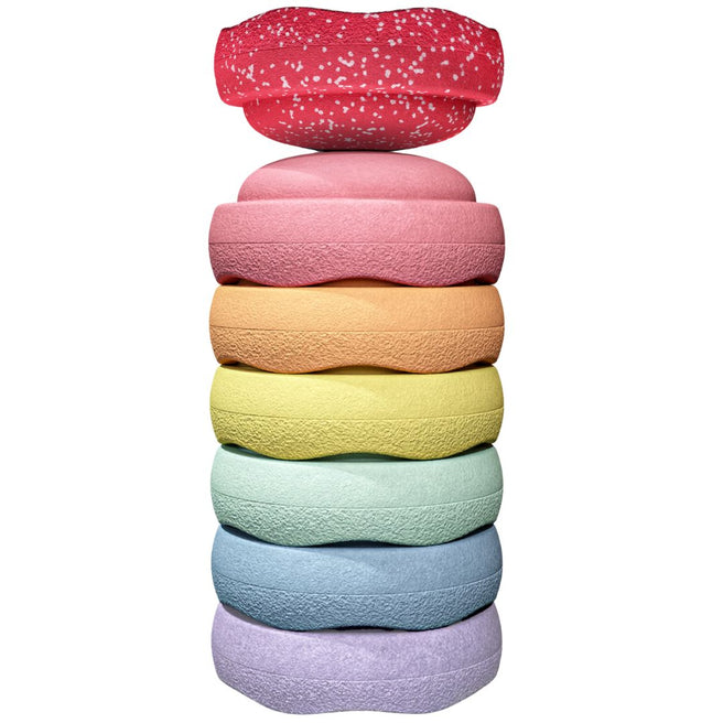 stapelstein christmas special original MINI rainbow pastel - blush