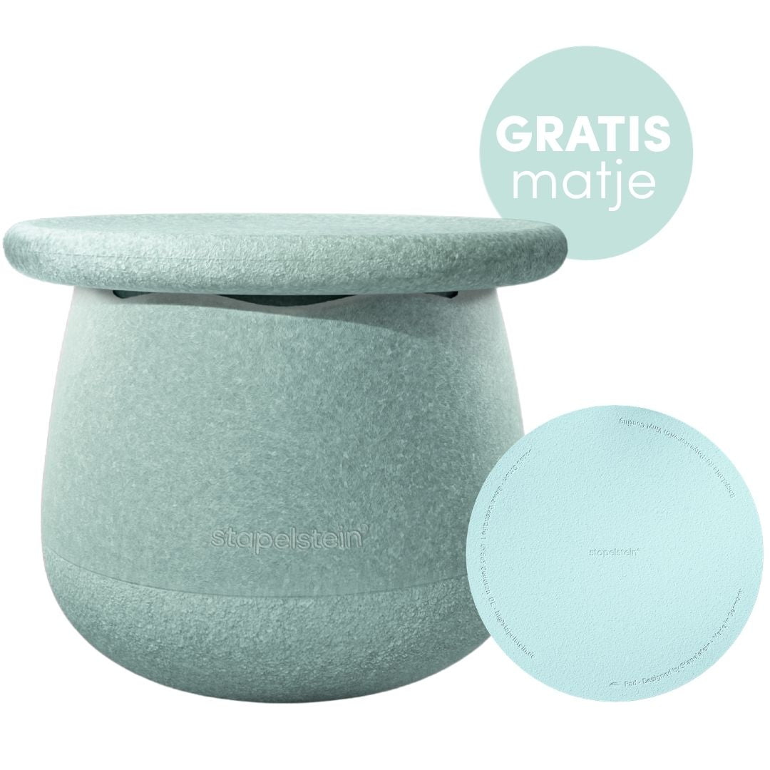 stapelstein dynamic small met GRATIS matje - lichtgroen