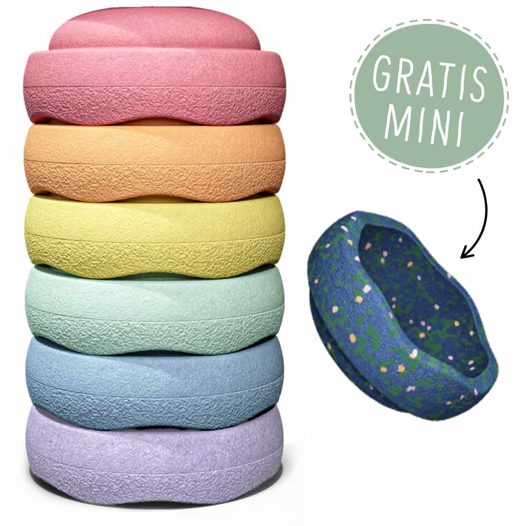stapelstein rainbow MINI - pastel - 6+1 gratis | 161631 | 1