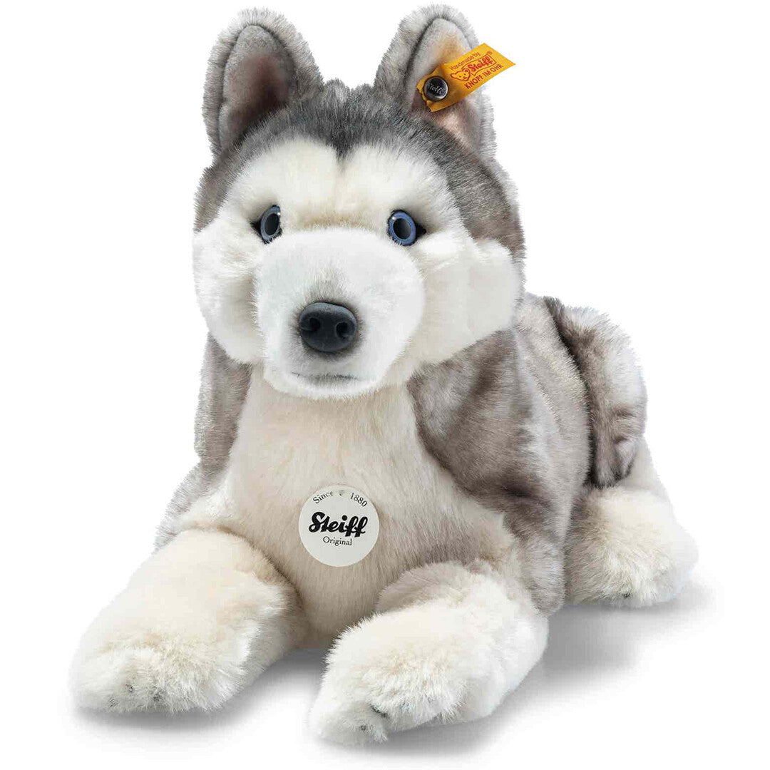 steiff knuffelhond husky bernie - 33 cm | 67891 | 0