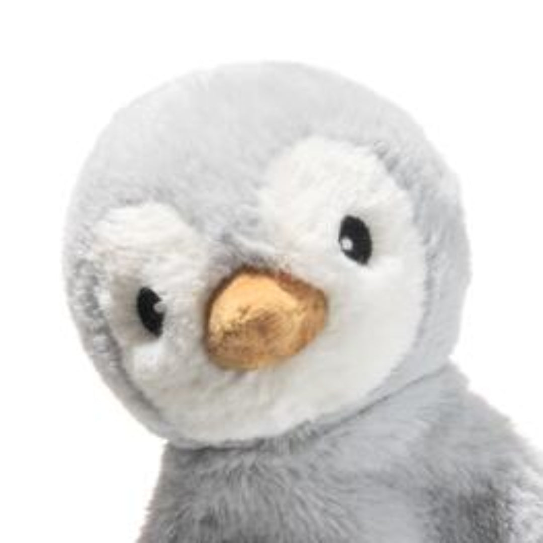 steiff knuffeldoekje pinguin lio - grijs - 26 cm | STEI242823 | 2