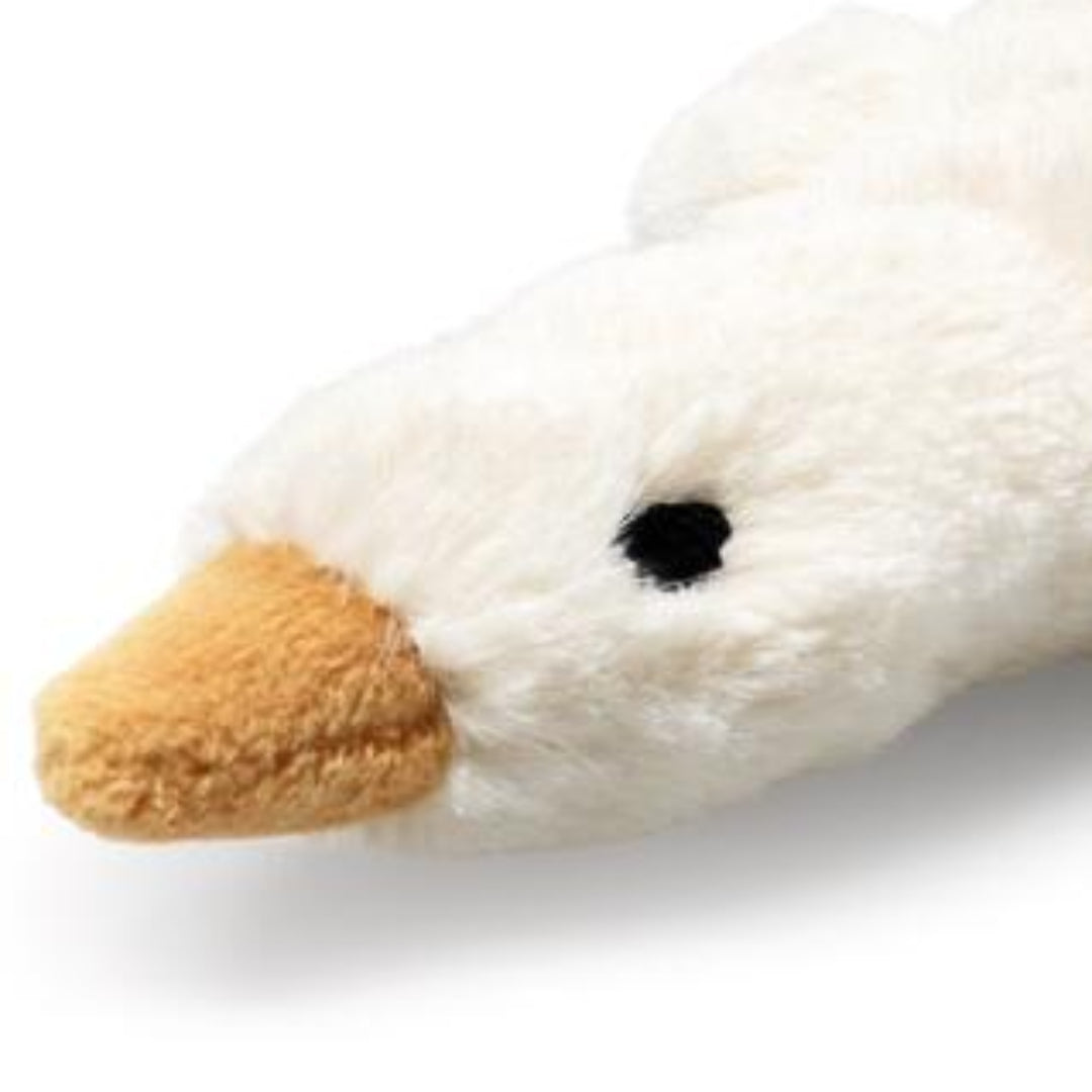 steiff knuffelgans met rammelaar gilda - wit - 13 cm | STEI242878 | 2