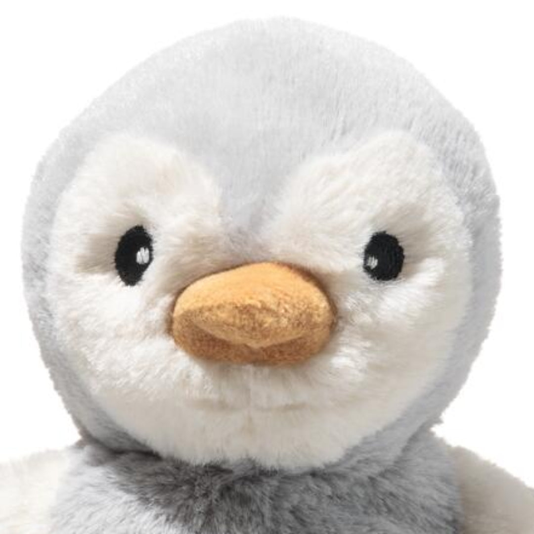 steiff knuffelpinguin met rammelaar lio - grijs - 14 cm | STEI242816 | 2