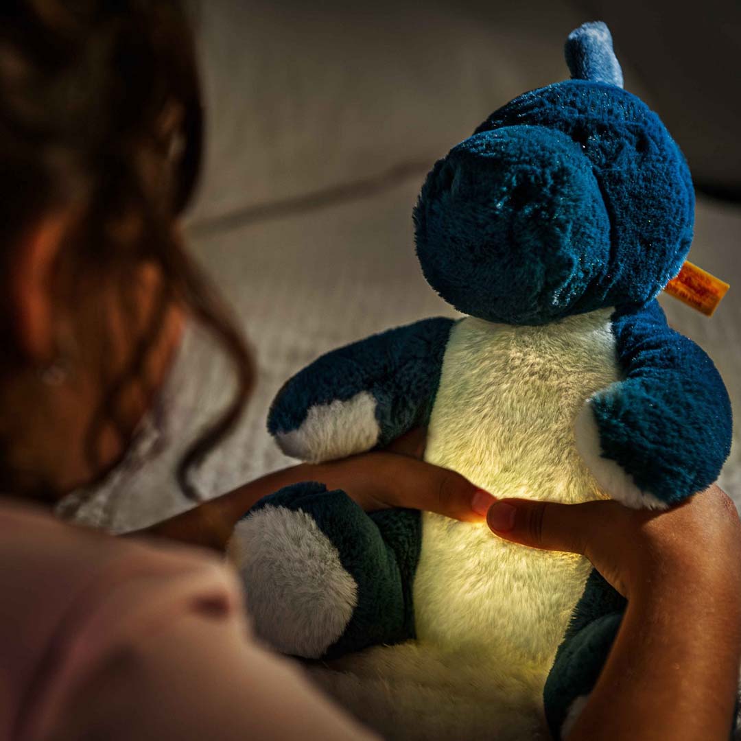 steiff knuffeldinosaurus met nachtlampje - spott - 28 cm | 067266 | 2
