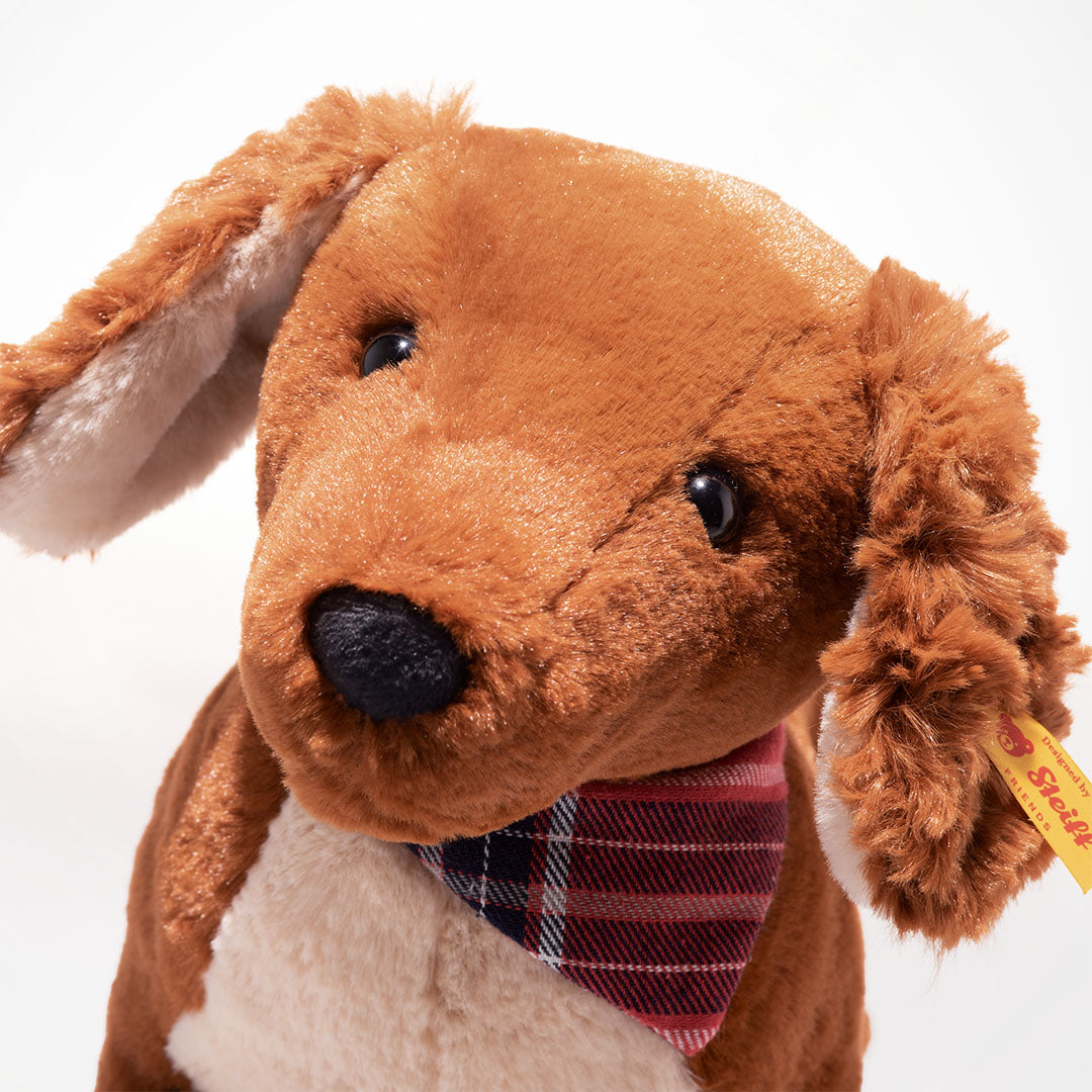 steiff knuffelhond teckel waldi - 30 cm