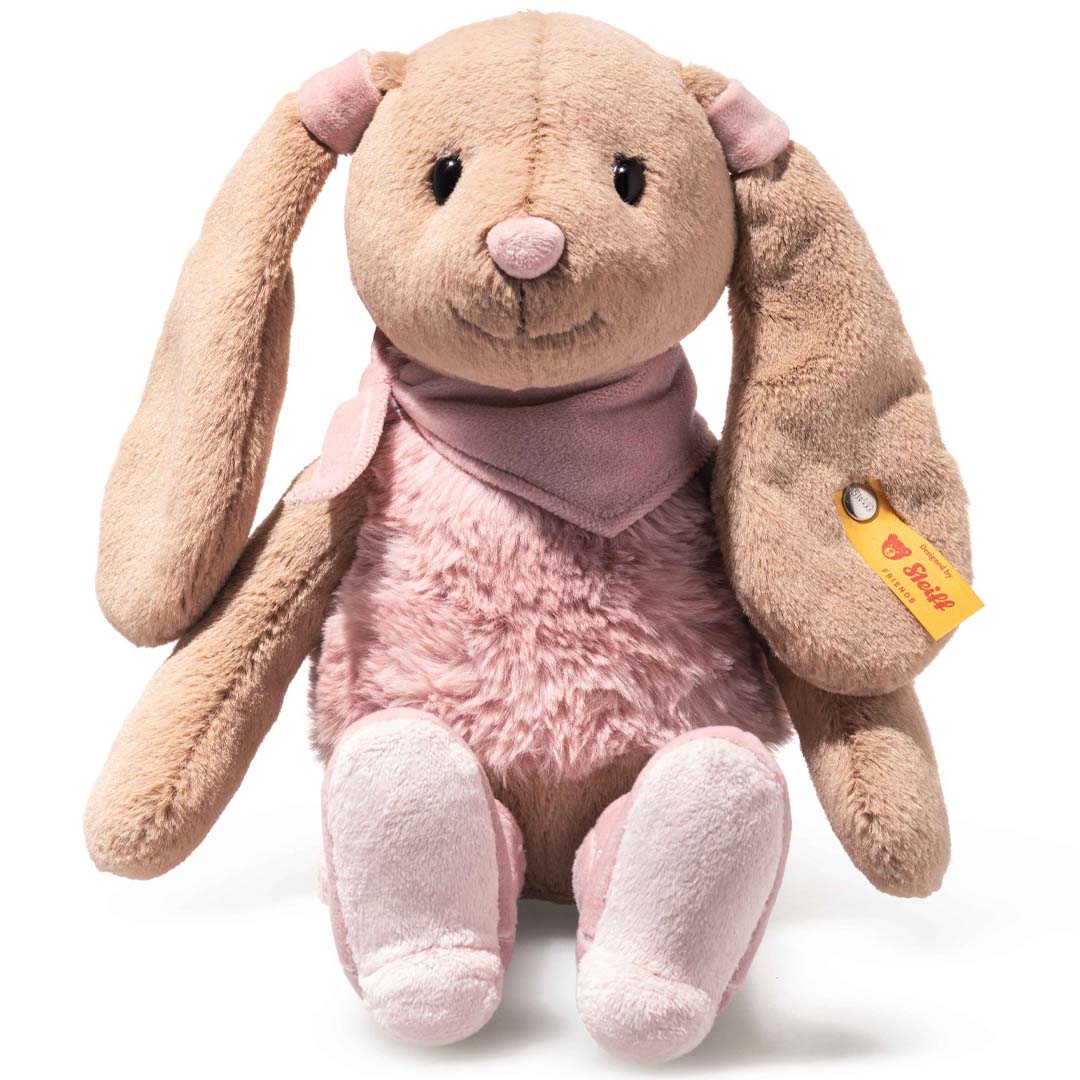 steiff knuffelkonijn hoppi - cowgirl - 32 cm | STEI081149 | 2