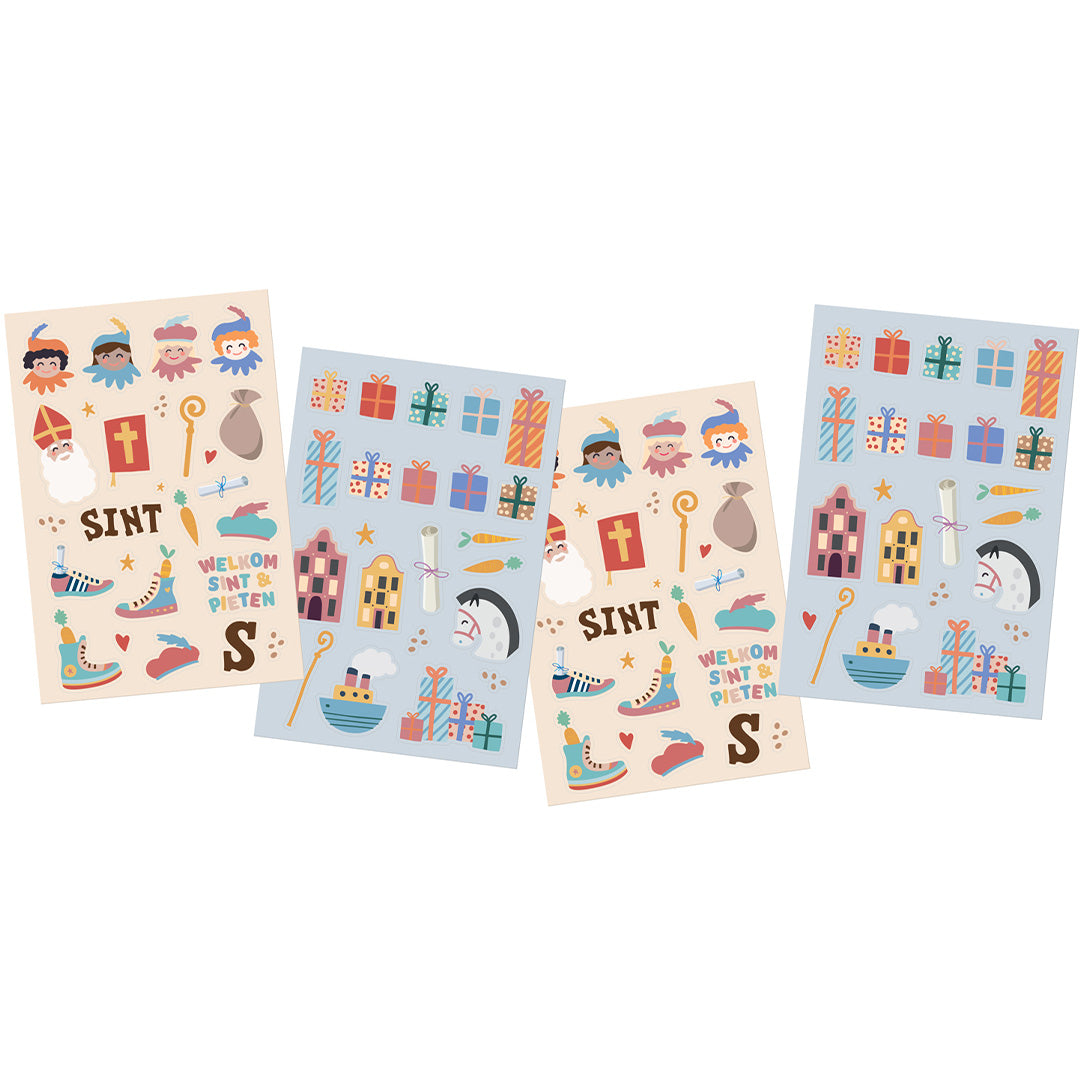 stickers sint en pieten - 49st   | 65716 | 3