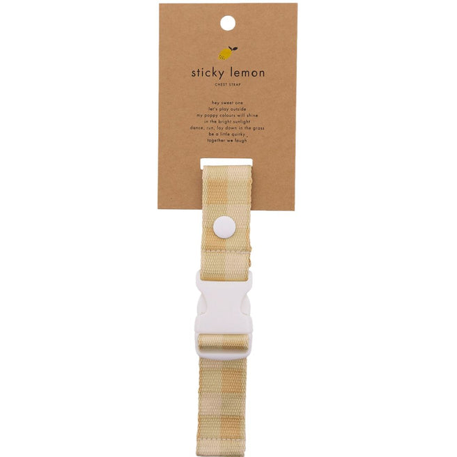 sticky lemon borstriem voor rugzak - colourblocking - gingham - vanilla sorbet | 1801924 | 0