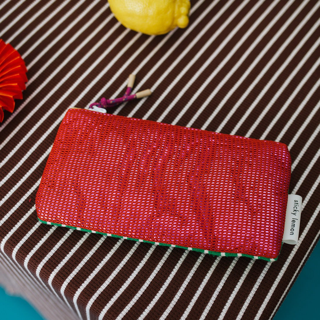 sticky lemon etui mesh - rood | 1802222 | 1