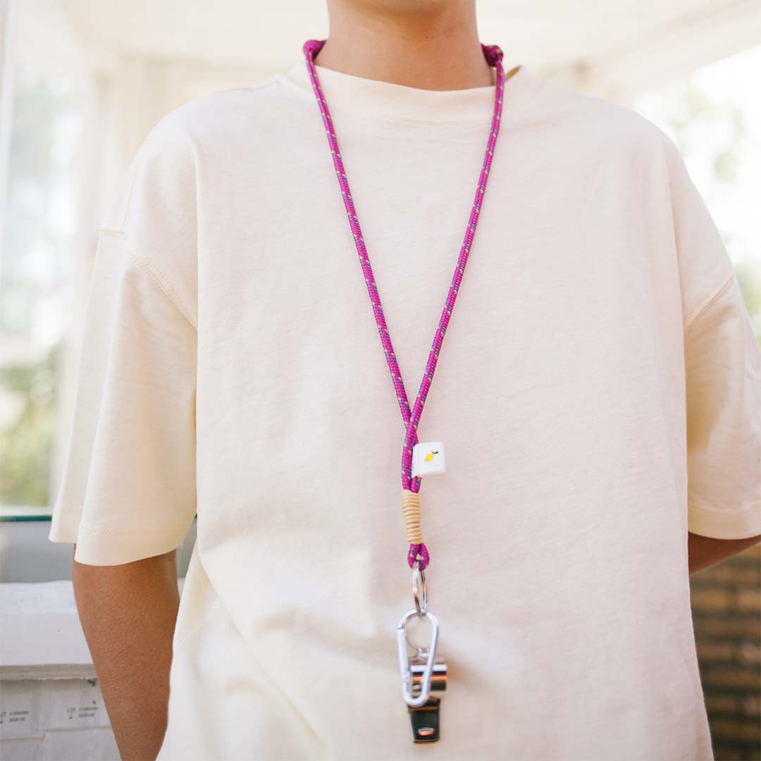 sticky lemon fluitje met keycord - gymnastic pink | 1802232 | 1