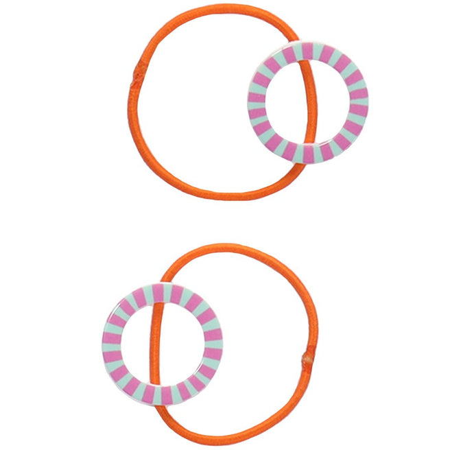 sticky lemon haarelastieken - gravel orange - 2st | 1802253 | 0