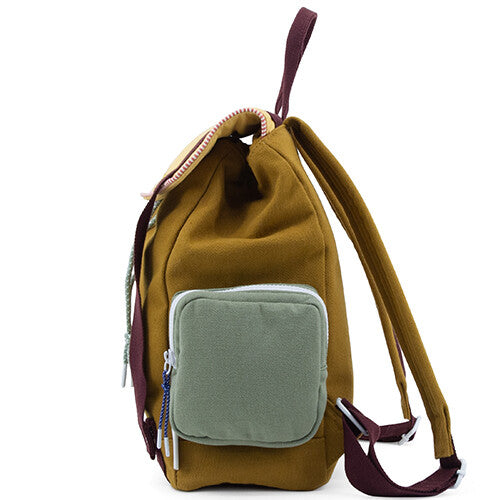 sticky lemon kinderrugzak adventure - meet me in the meadows - khaki green - small - 34 cm | 1802022 | 1