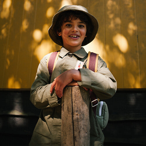 sticky lemon kinderrugzak adventure - meet me in the meadows - khaki green - small - 34 cm | 1802022 | 4