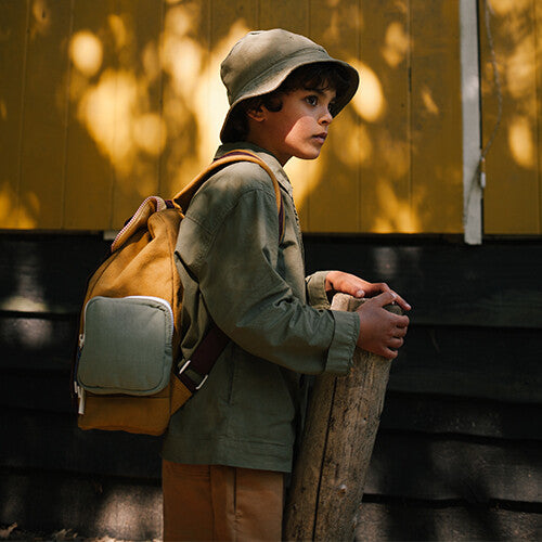 sticky lemon kinderrugzak adventure - meet me in the meadows - khaki green - small - 34 cm | 1802022 | 5