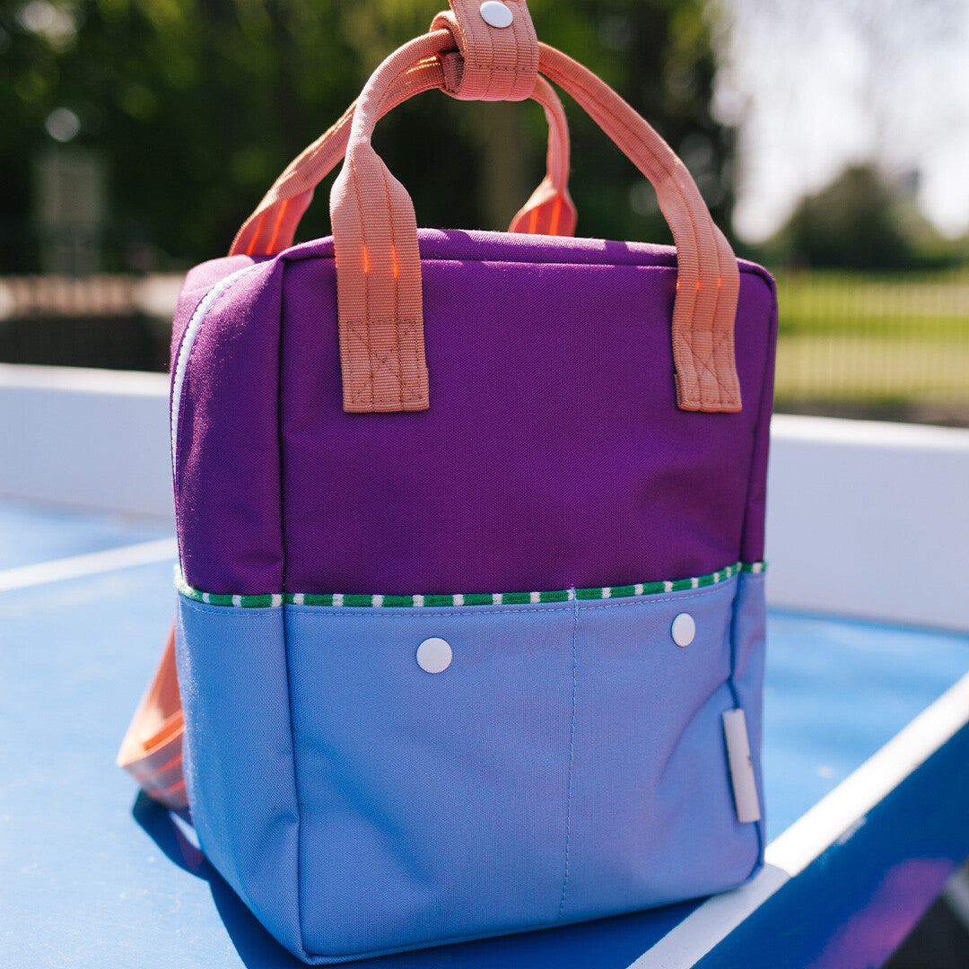 sticky lemon peuterrugzak colourblocking - purple tights - badminton blue - 26 cm | 1802169 | 1