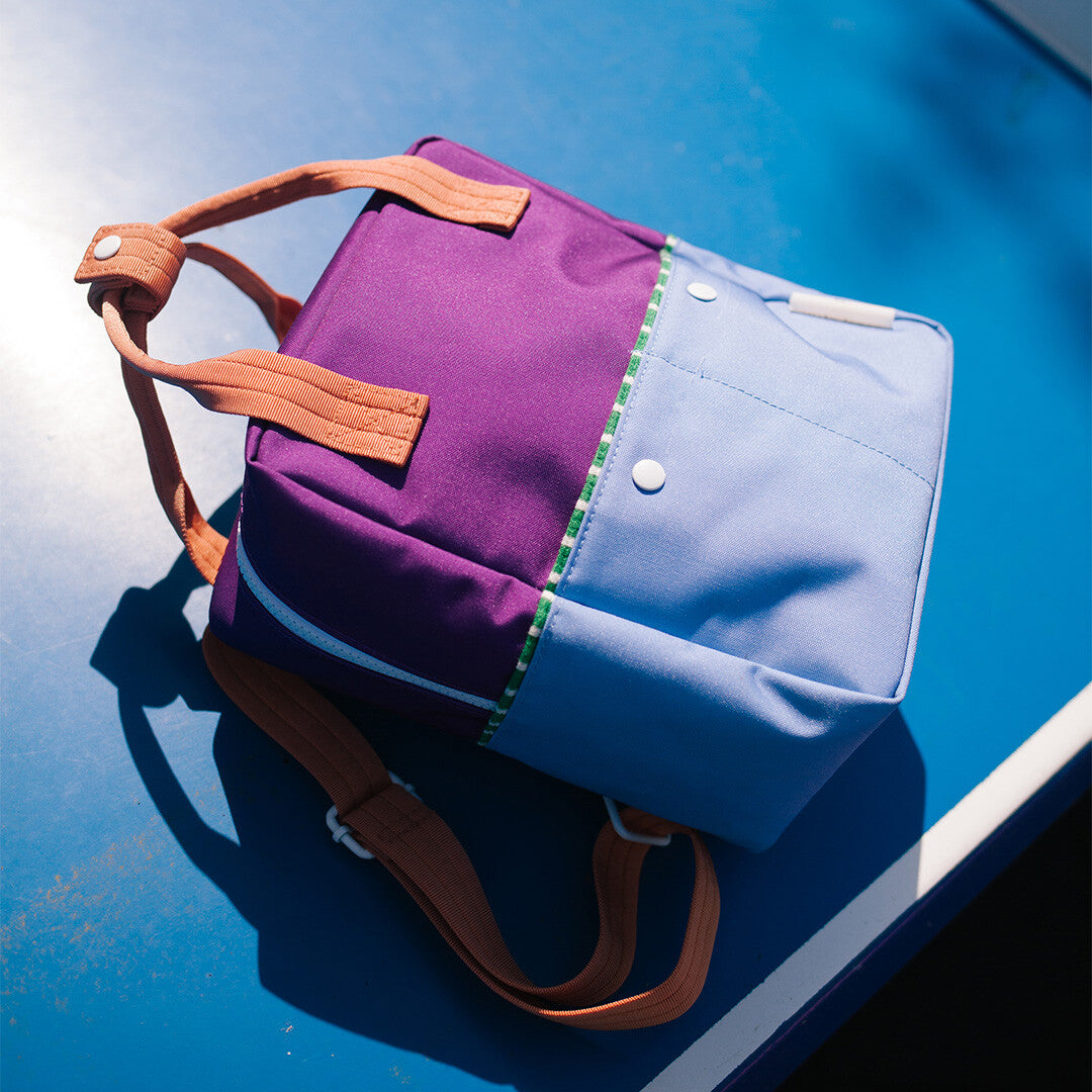 sticky lemon peuterrugzak colourblocking - purple tights - badminton blue - 26 cm | 1802169 | 2