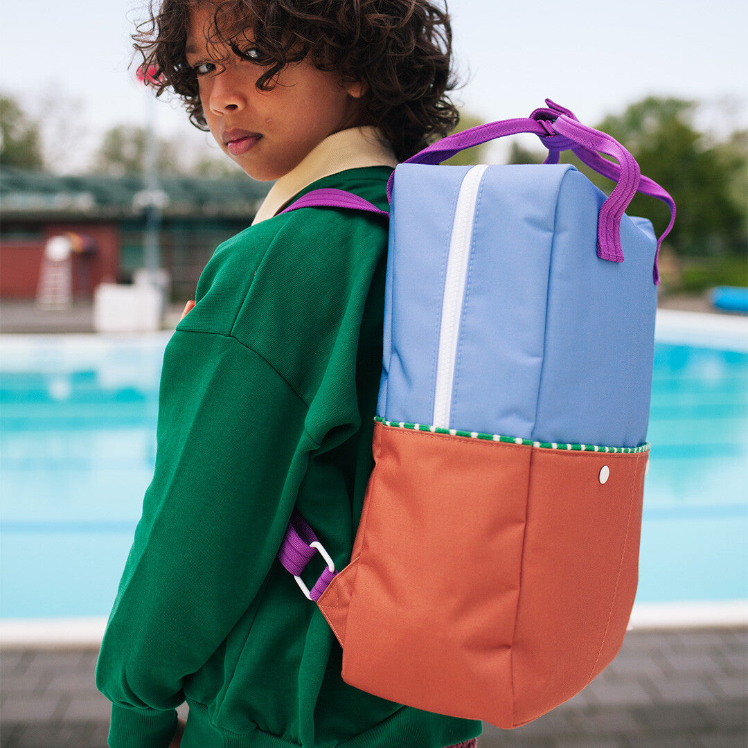 sticky lemon rugzak colourblocking - badminton blue - leather ball - 38 cm | 1802172 | 2