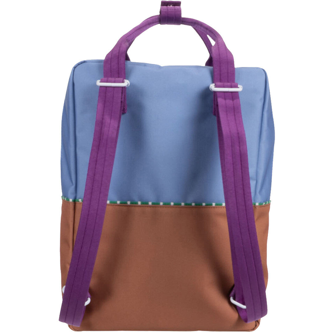 sticky lemon rugzak colourblocking - badminton blue - leather ball - 38 cm | 1802172 | 3