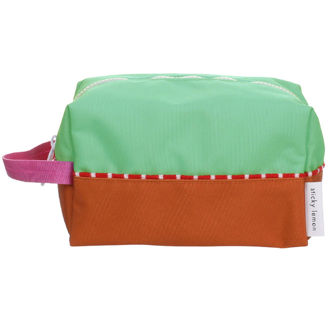 sticky lemon toilettas colourblocking - towel green - gravel orange | 1802260 | 0
