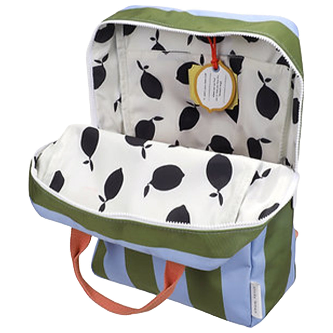sticky lemon rugzak stripes - tickling grass cloud blue - 38 cm | 1802382 | 2