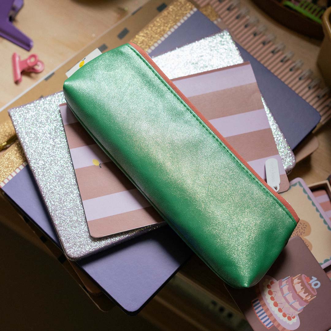 sticky lemon pennenetui glitter - green | 1802462 | 2