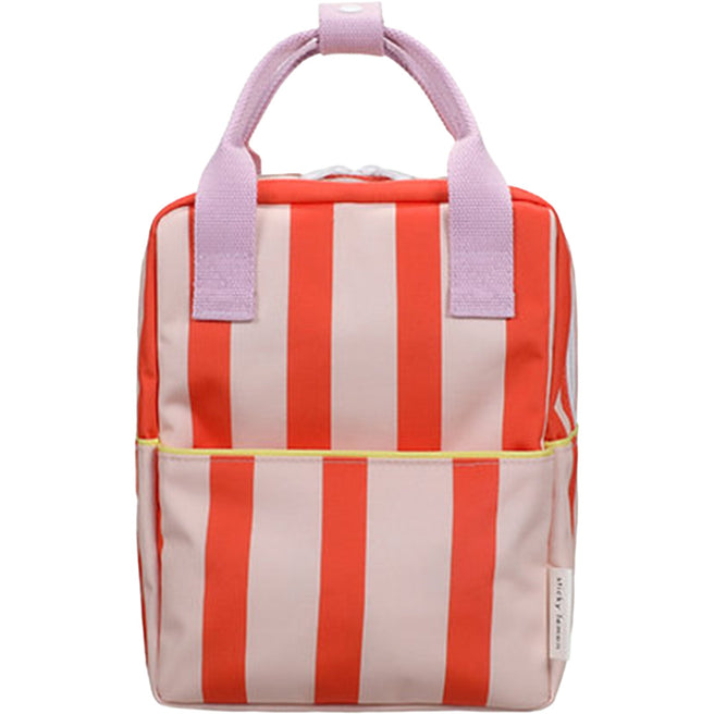 sticky lemon peuterrugzak stripes - nude pink lifebuoy orange - 26 cm | 1802449 | 