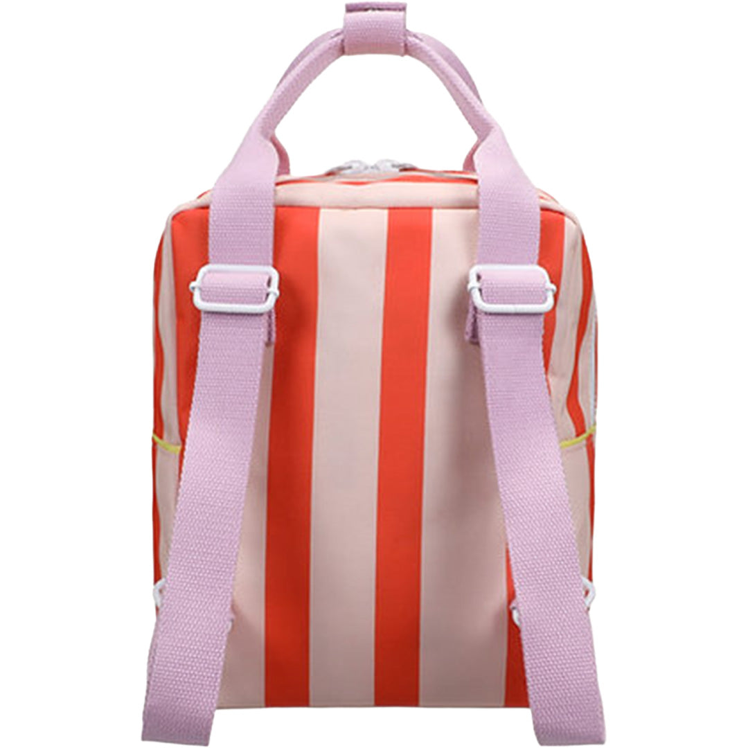 sticky lemon peuterrugzak stripes - nude pink lifebuoy orange - 26 cm | 1802449 | 4