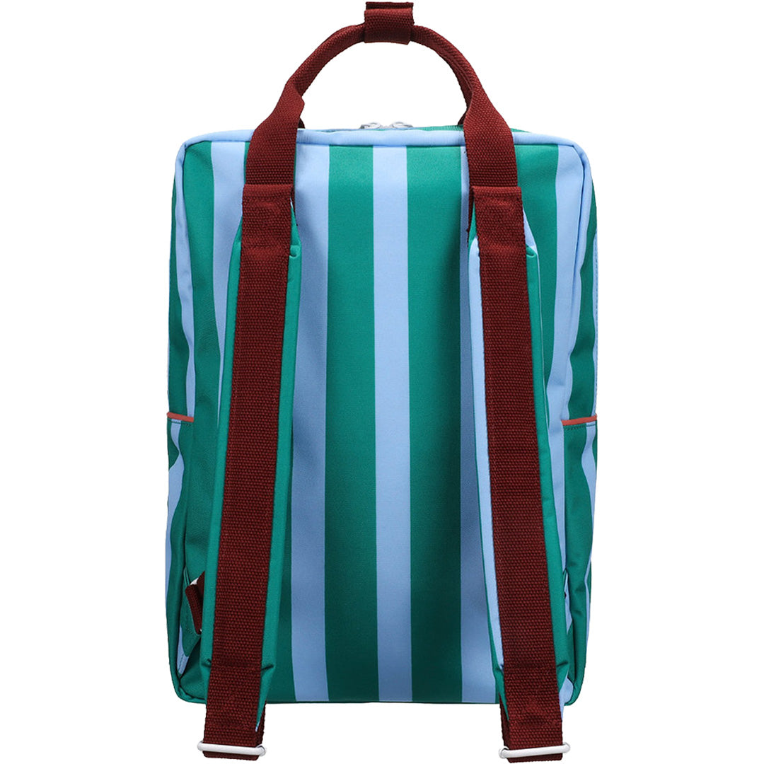 sticky lemon rugzak stripes - grass green sunny blue - 38 cm | 1802451 | 4