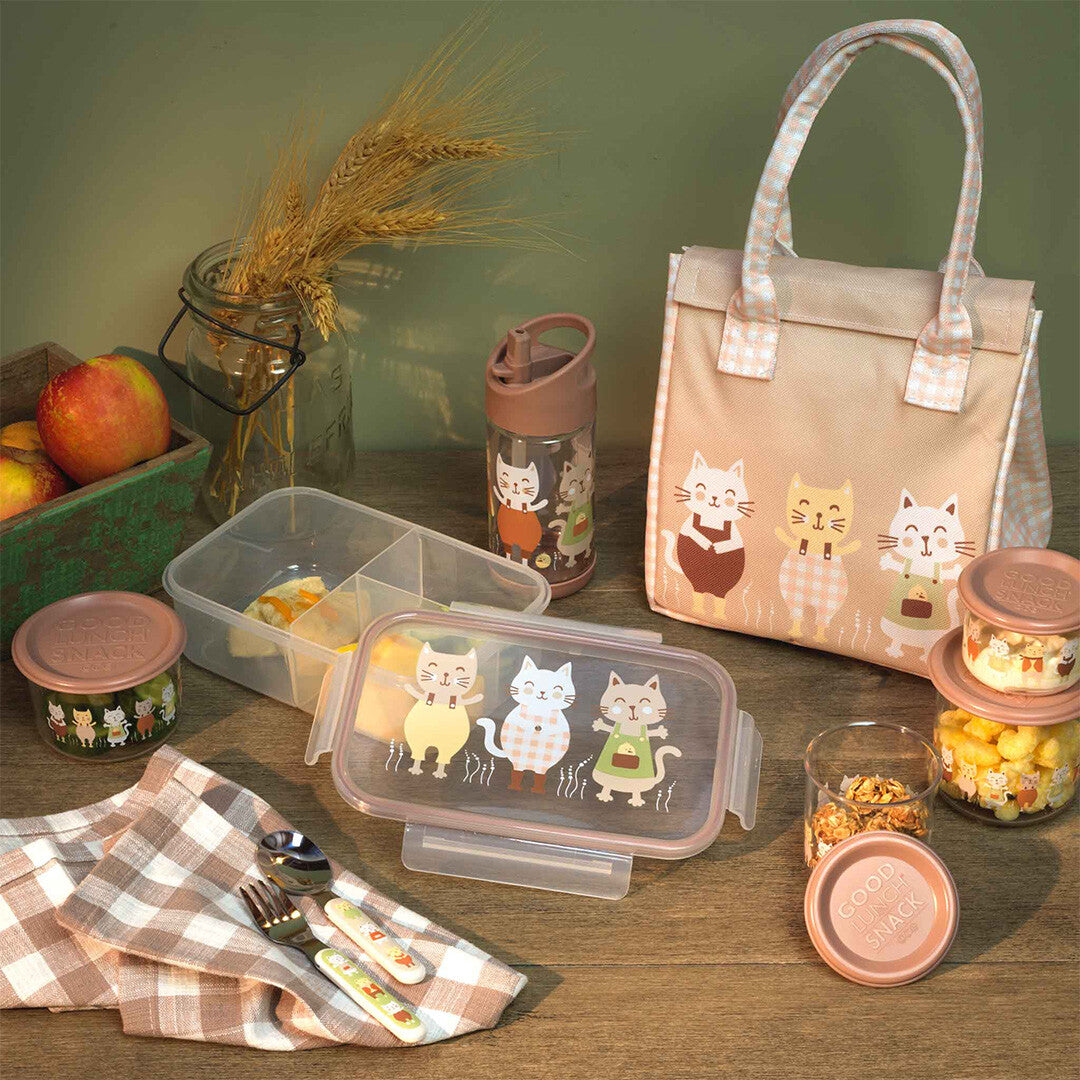 sugarbooger bento lunchbox good lunch - prairie kitty | SBA1495 | 3