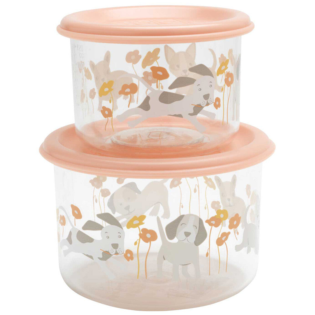 sugarbooger snackdoosjes good lunch - puppies & poppies - small - 2st | SBA1486 | 0
