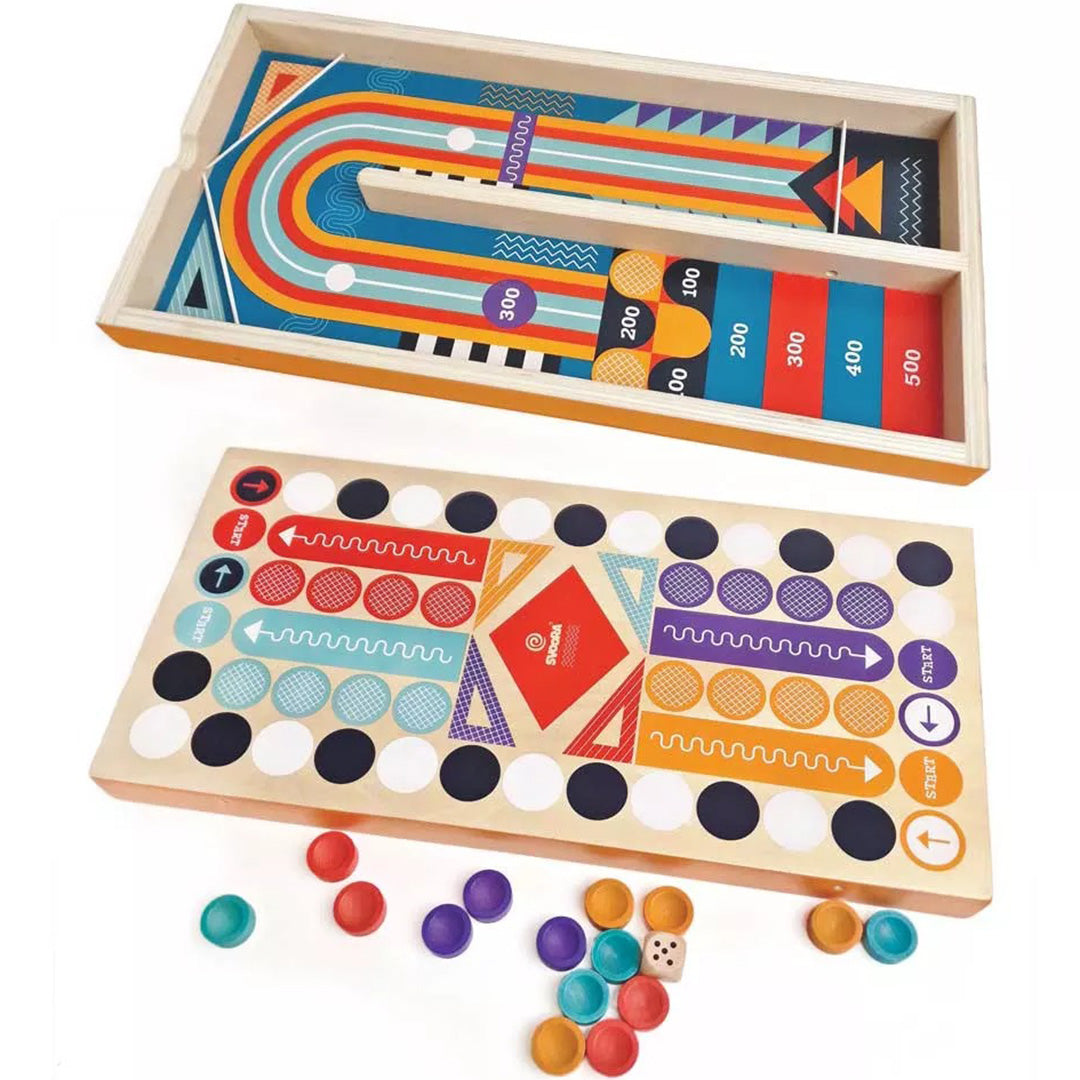 svoora bordspel  2-in-1 katapult en ludo | 2