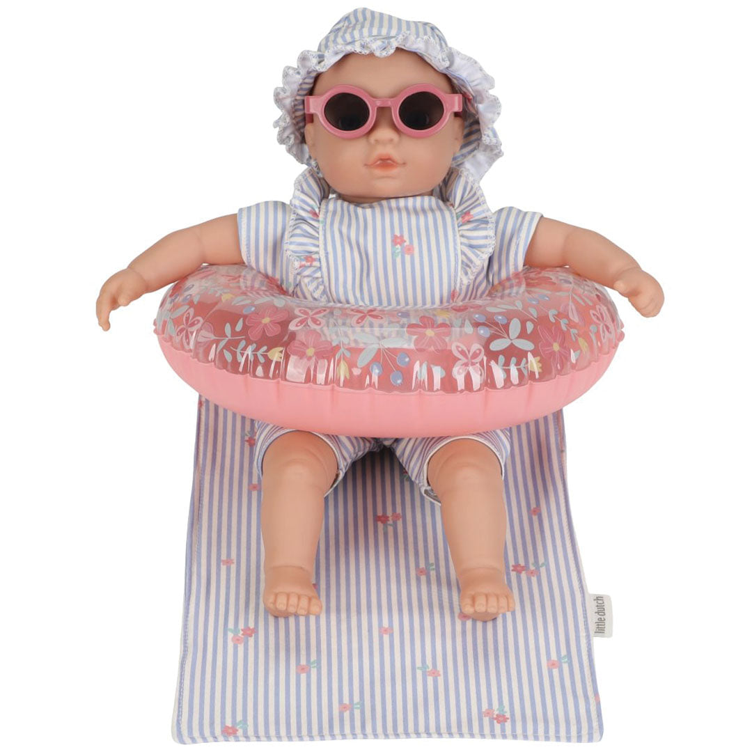 little dutch babypop met zwemoutfit mara - 34 cm