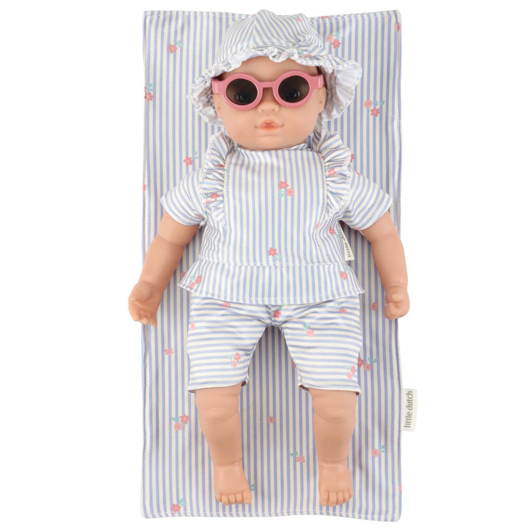 little dutch babypop met zwemoutfit mara - 34 cm