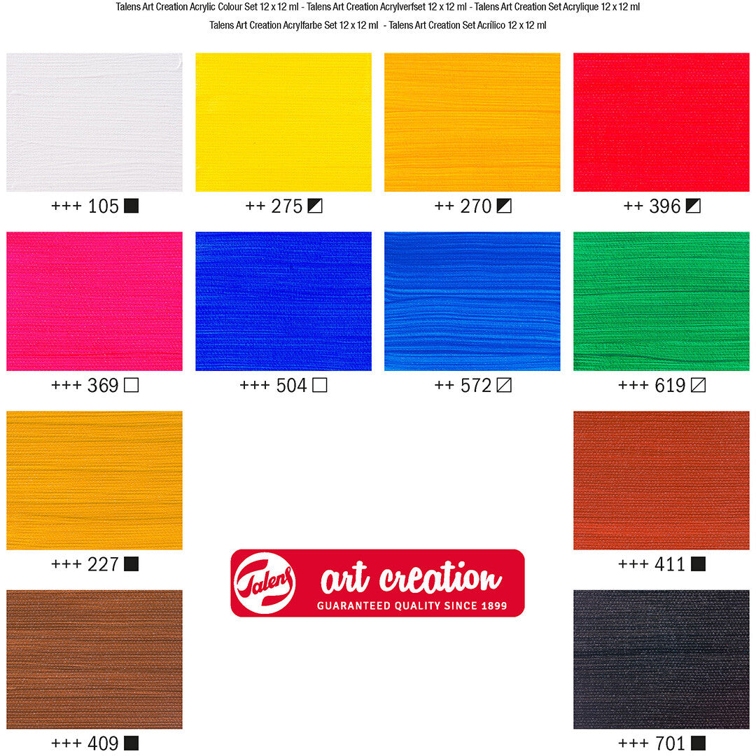 talens art creation acrylverf - 12x12 ml | 9021812M | 3