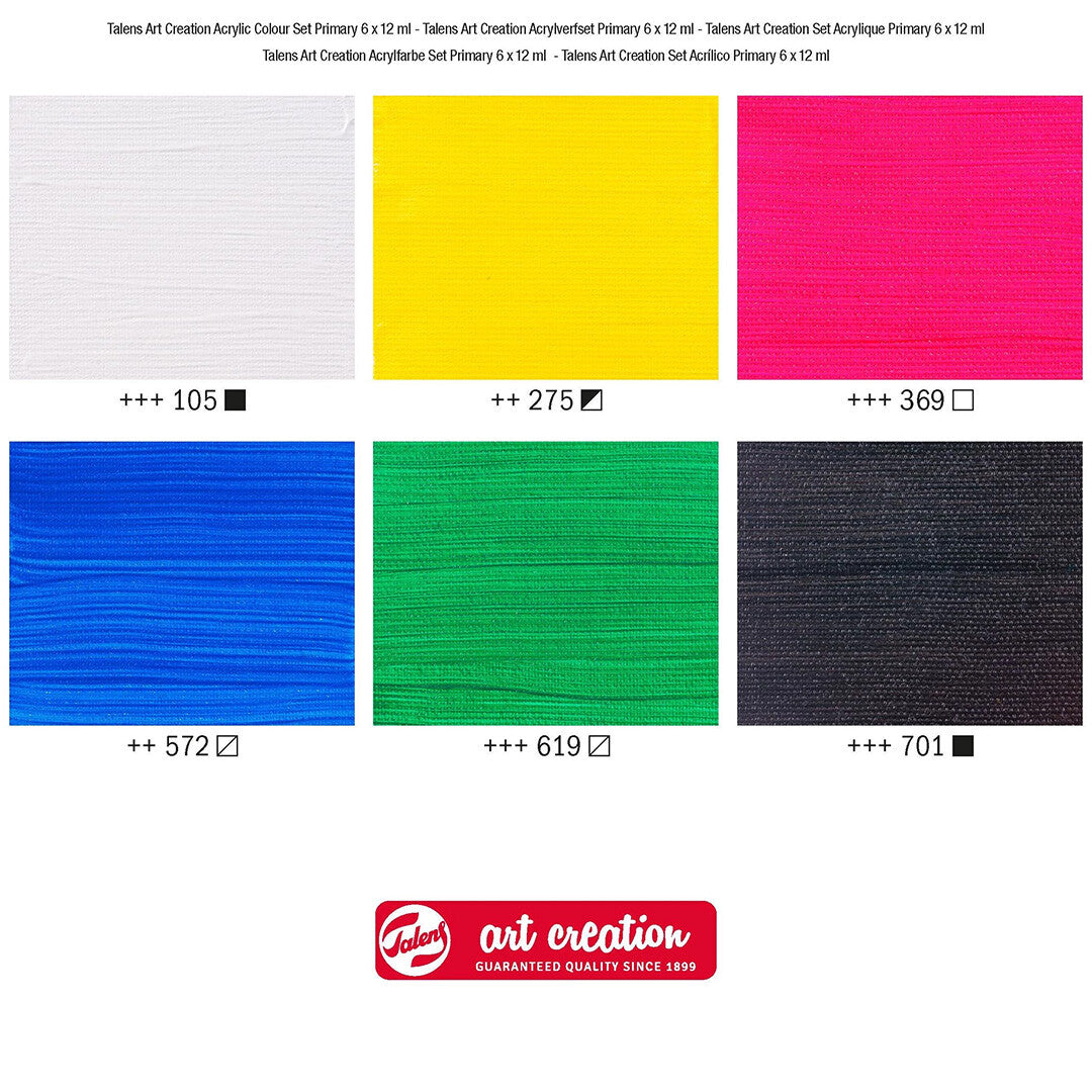 talens art creation acrylverf primair - 6x12 ml | 9021860M | 2