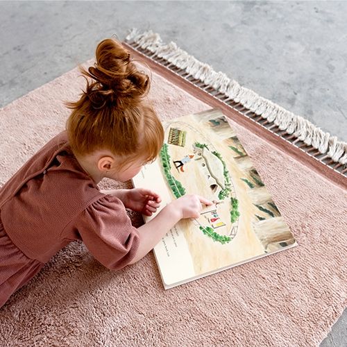 tapis petit vloerkleed julie - roze 170x120 cm | TC1030 | 3