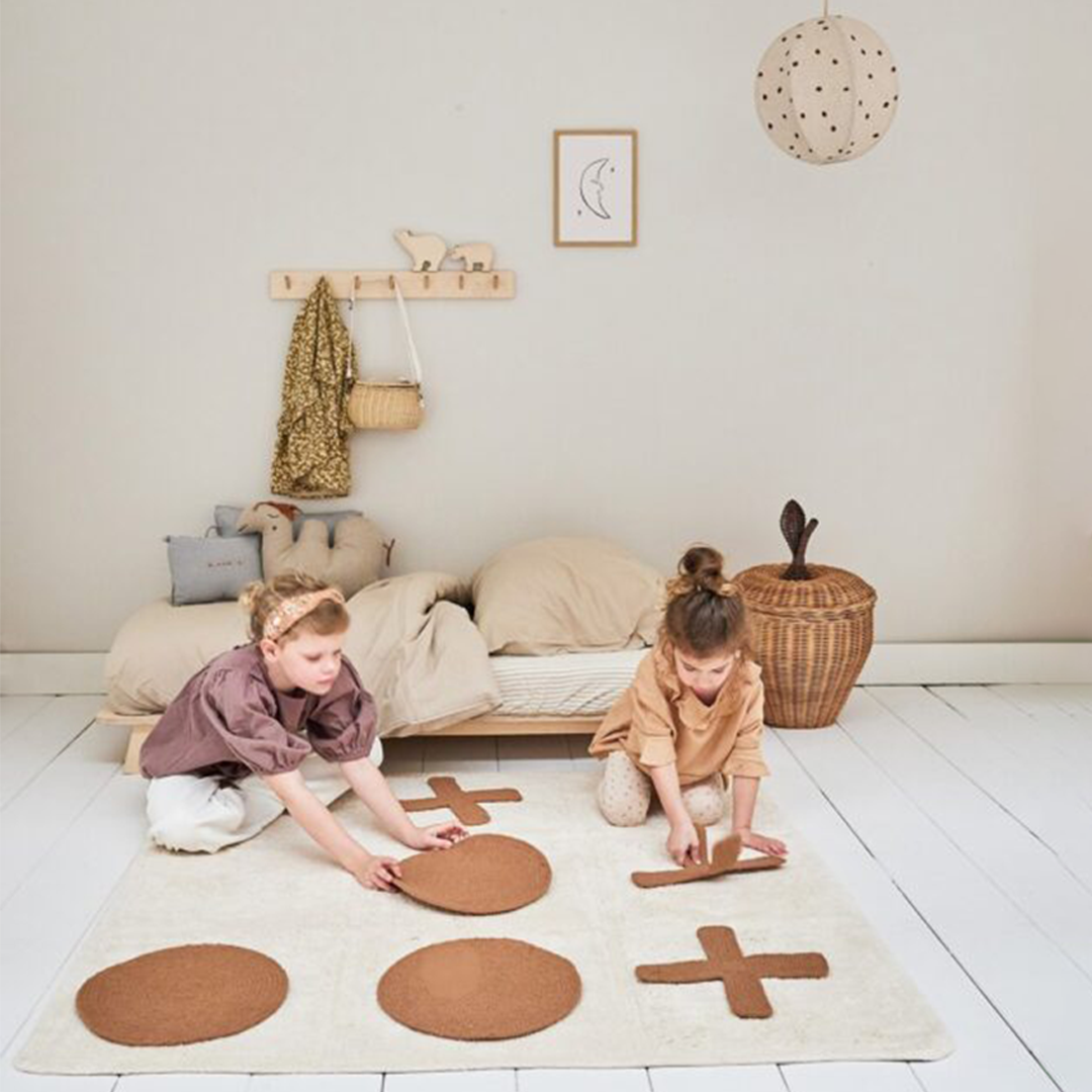 tapis petit vloerkleed tic tac toe - 120x120 cm | TC3026 | 2