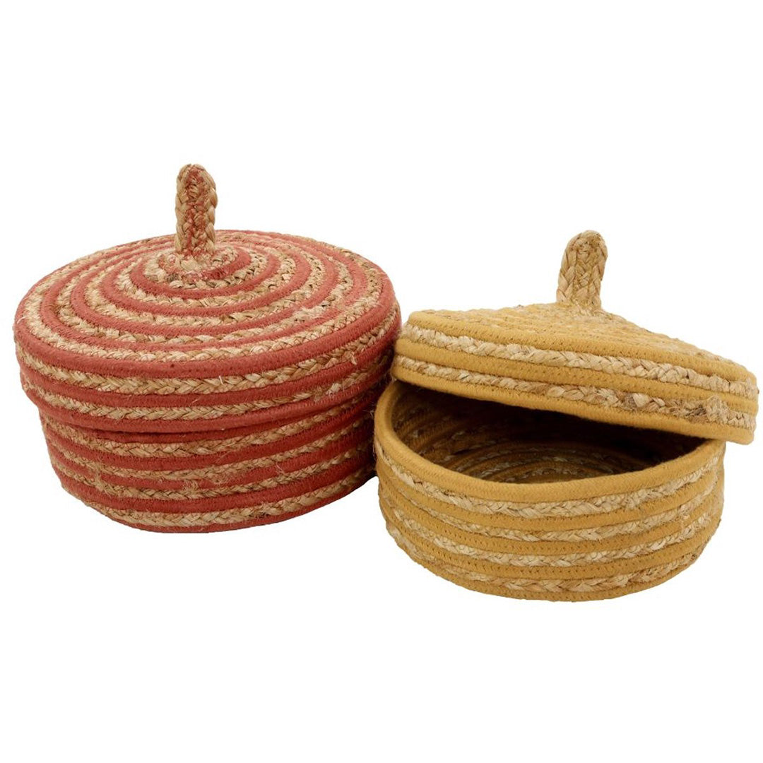 tapis petit opbergmanden juta - 2st | TC4024 | 0