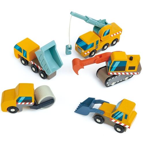 tender leaf toys bouwvoertuigen - 5st | 4608355 | 1