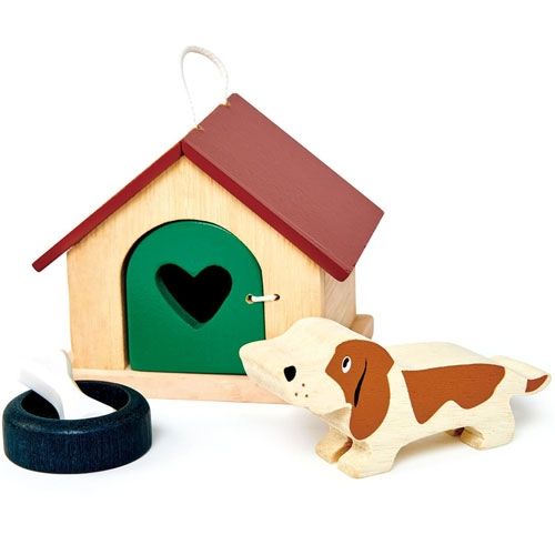 tender leaf toys poppenhuisdieren - hond (4st) | 4608162 | 1