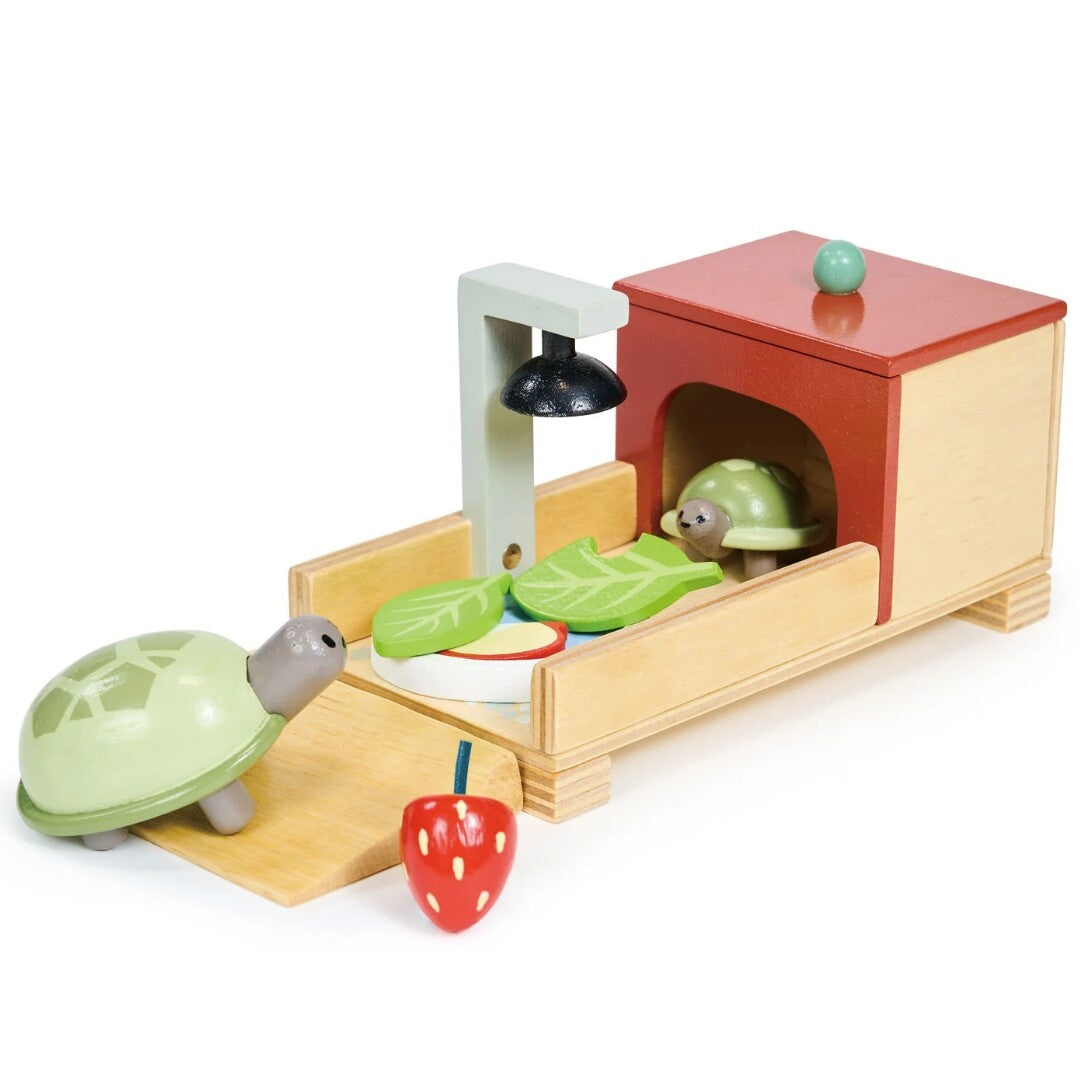 tender leaf toys poppenhuisdieren - schildpad - 8-delig | 4608167 | 1